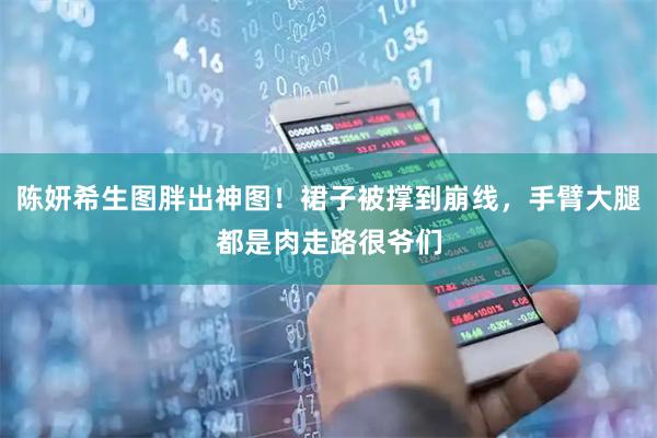 陈妍希生图胖出神图!裙子被撑到崩线,手臂大腿都是肉走路很爷们